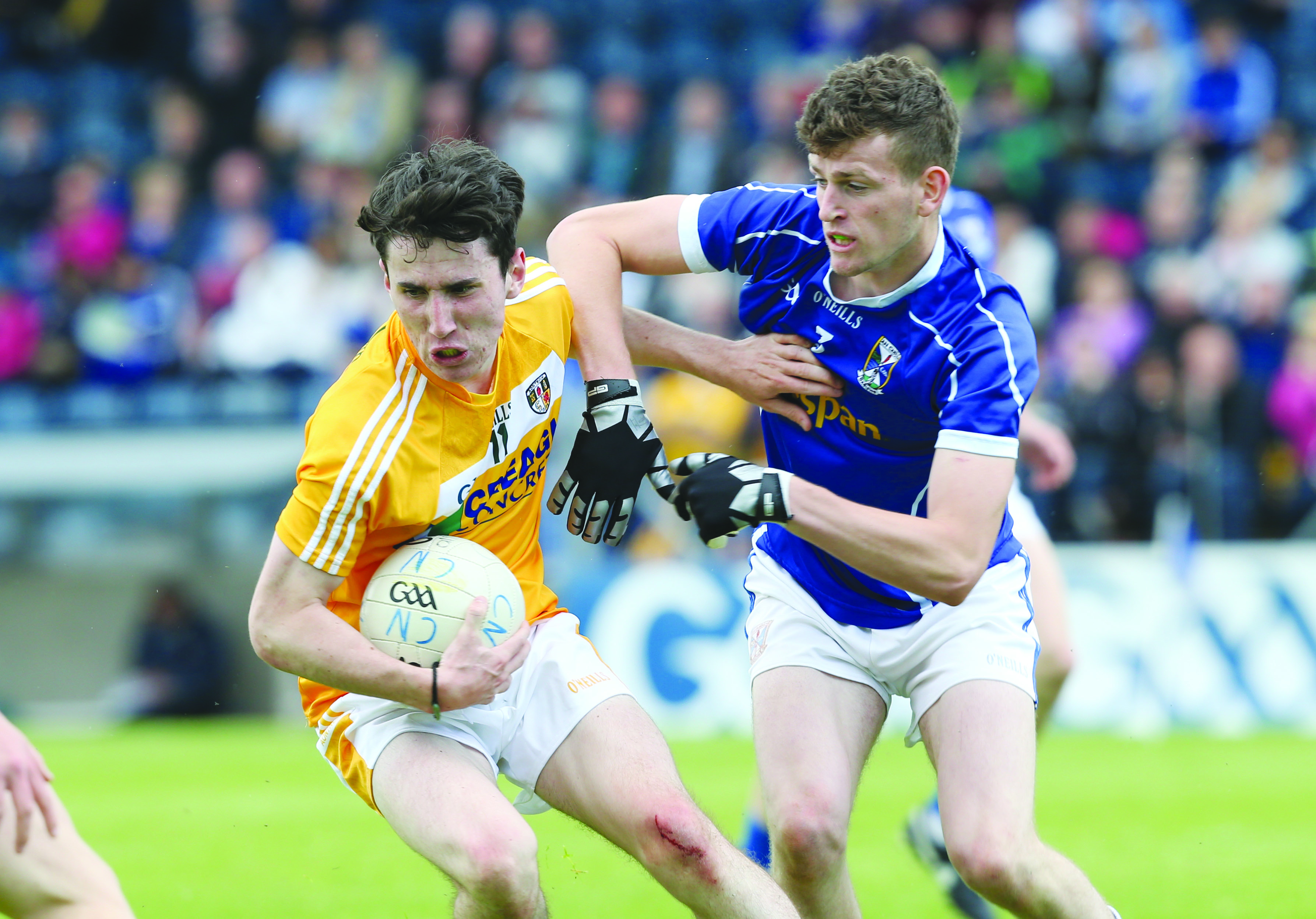 Conor Small will be expected to lead the line for Antrim’s minors on Sunday