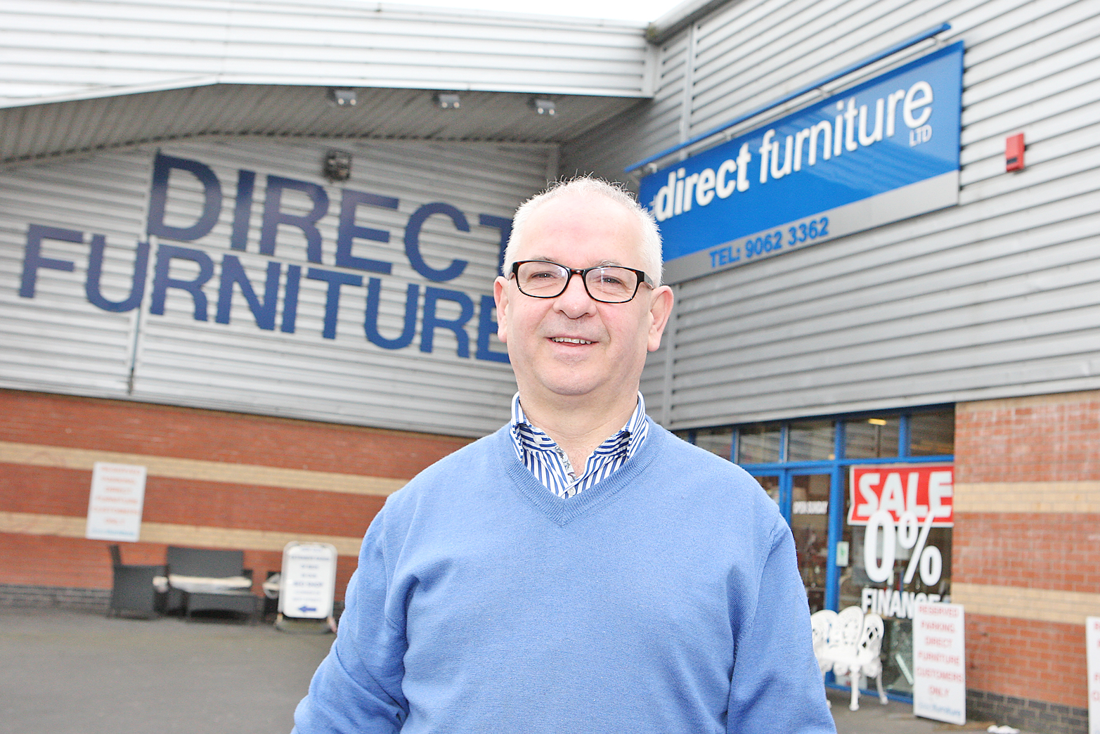 Eugene McGurk, Direct Furniture pictured at his Andersonstown Branch 