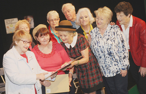 The Belfast U3A FunDrama group at the Belvoir Studio Theatre during rehearsals for their upcoming productions in South Belfast