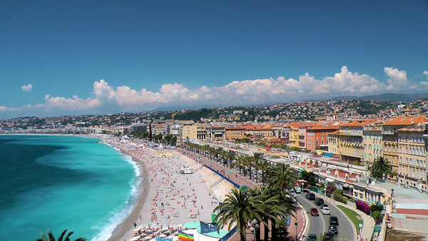 The Promenade des Anglais in Nice where the tragedy occurred
