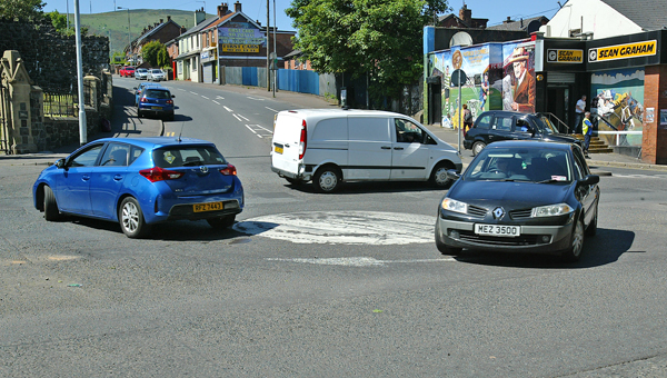 The roundabout at the bottom of the Whiterock is to be replaced with lights