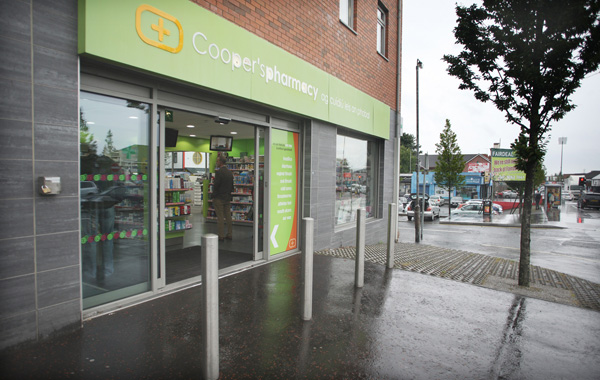 The incident took place at Cooper’s Pharmacy on the Andersonstown Road 