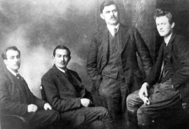 COMRADES IN ARMS : Seamus Robinson, Sean Treacy, Dan Breen and Michael Brennan all gained fame in the fight for Irish freedom - but some more than others