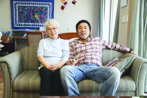 : North Belfast Japanese conceptual artist Shiro Masuyama with his mother Tei