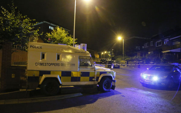 Police sealed off a large area of North Belfast following the attack