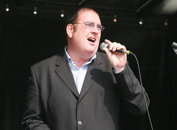Seamie McPeake is renowned in Belfast for his powerful singing voice