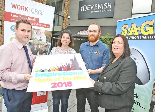 FINAL COUNTDOWN: Chris Ward, Work Force corporate services manager, Sheena Joyce, manager of SAG Credit Union, Seamus Lavery, supervisor at Harley’s restaurant, and Jacqueline O\'Donnell, Belfast Media Group ahead of Friday night’s celebration