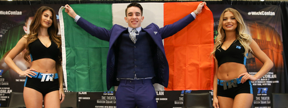 Michael Conlan was introduced to the American media at a press conference at Madison Square Garden on Wednesday