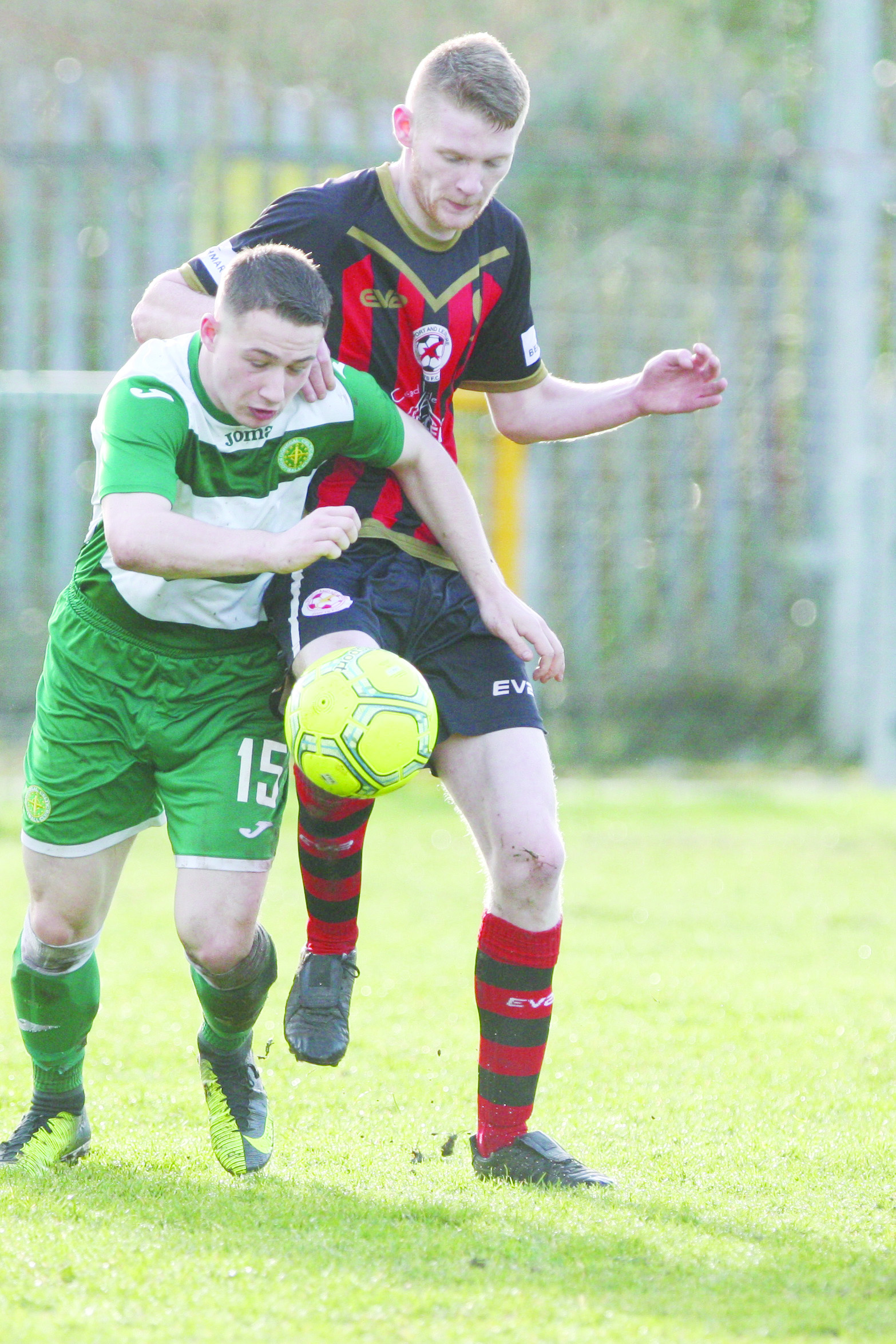 Donegal Celtic’s Paul Ryan in action against Sport and Leisure Swifts. DC will be hoping to return to form when they host Linfield Swifts in the Intermediate Cup on Saturday 