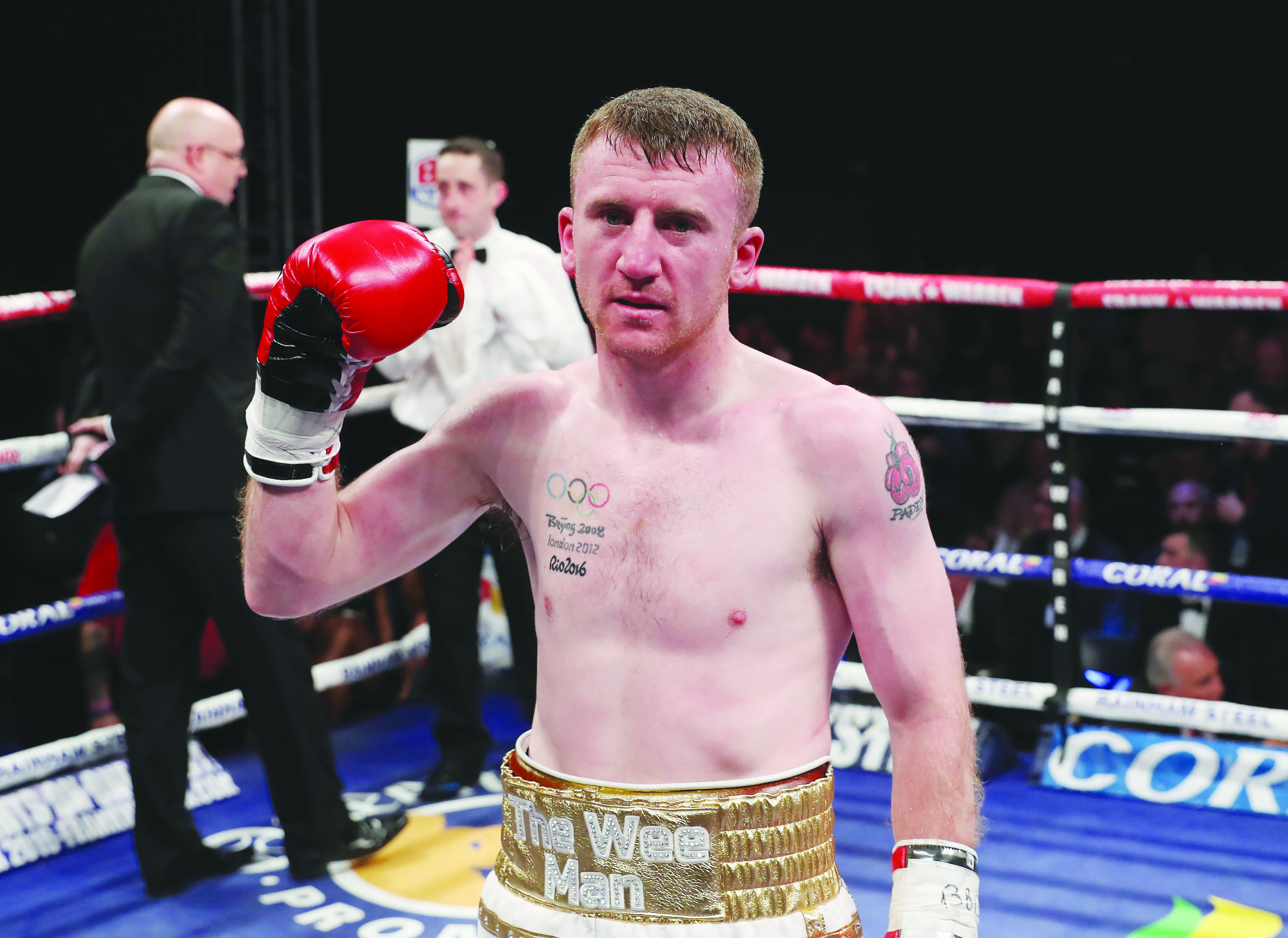 Paddy Barnes was disappointed his first pro fight ended in a win by disqualification against Stefan Slavchev back in November