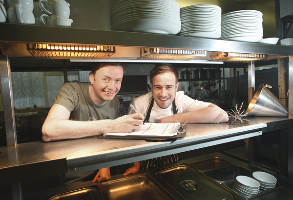 Masterchef judges: John Ferris and Marty Courtney at the Balmoral Hotel