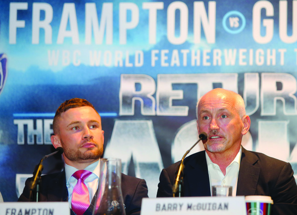 Barry McGuigan is expecting an exciting fight when Carl Frampton locks horns with Andres Gutierrez next weekend