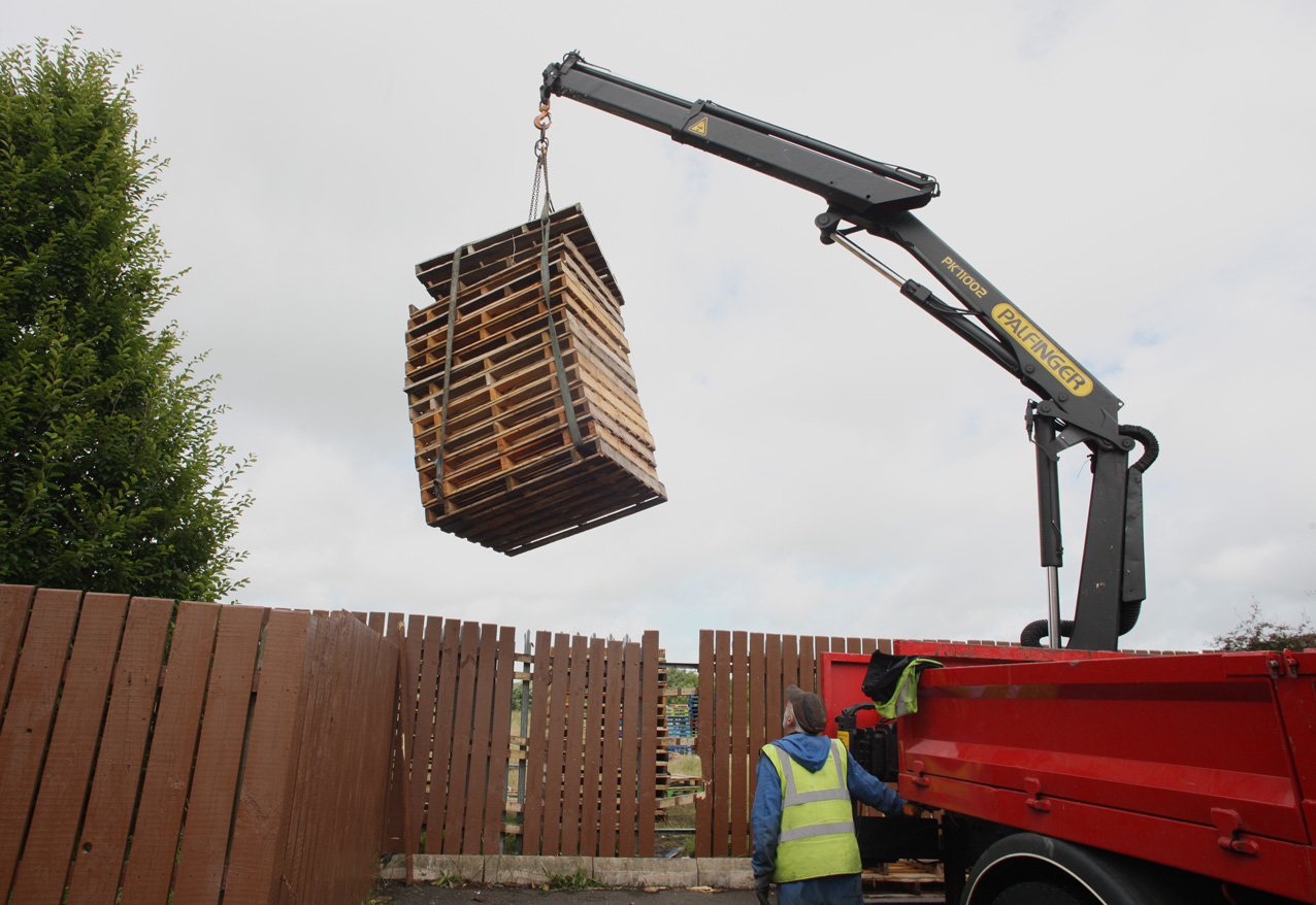 RETRIEVED: The local firm taking their pallets back