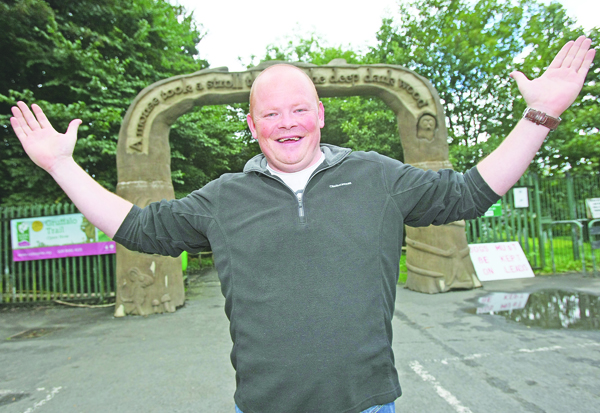 Fáilte: Colm Fanning of the Colin Glen Trust at The Gruffalo Trail