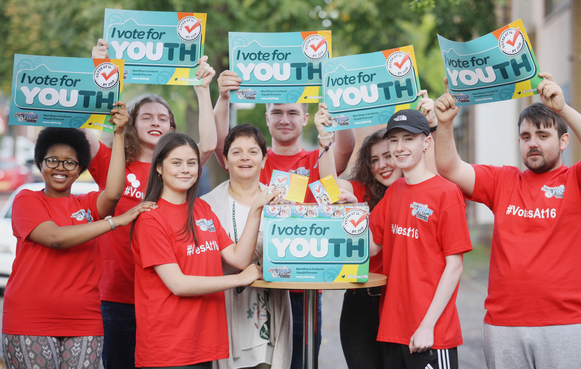 Commissioner for Children and Young People Koulla Yiasoum joins young people demanding the right to vote at 16