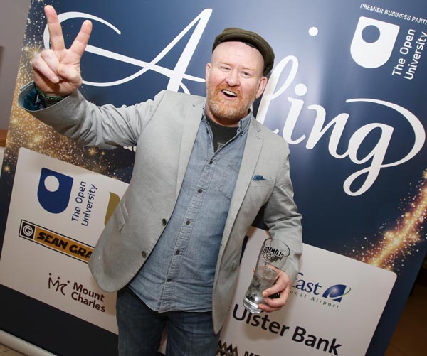UNEXPECTED BOOST: Joby Fox at Friday’s Aisling Awards