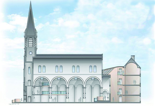 FUTURE: An artist’s impression of the new St Joseph’s Church and Parochial House