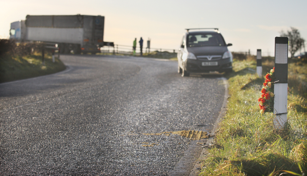 Road accident on the Upper Springfield Road