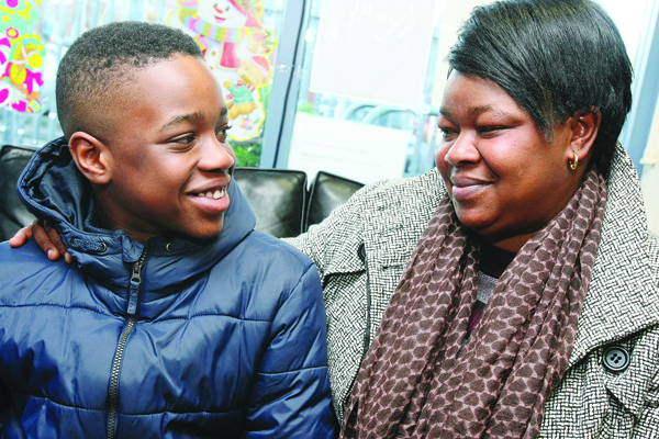 HOPEFUL: Favour Egbomeade and her son Osareuse face deportation from their adopted home