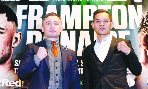 Carl Frampton and Nonito Donaire both believe victory on April 21 can lead the way to world title opportunities\n\nMandatory Credit ©Pressye.com / Matt Mackey
