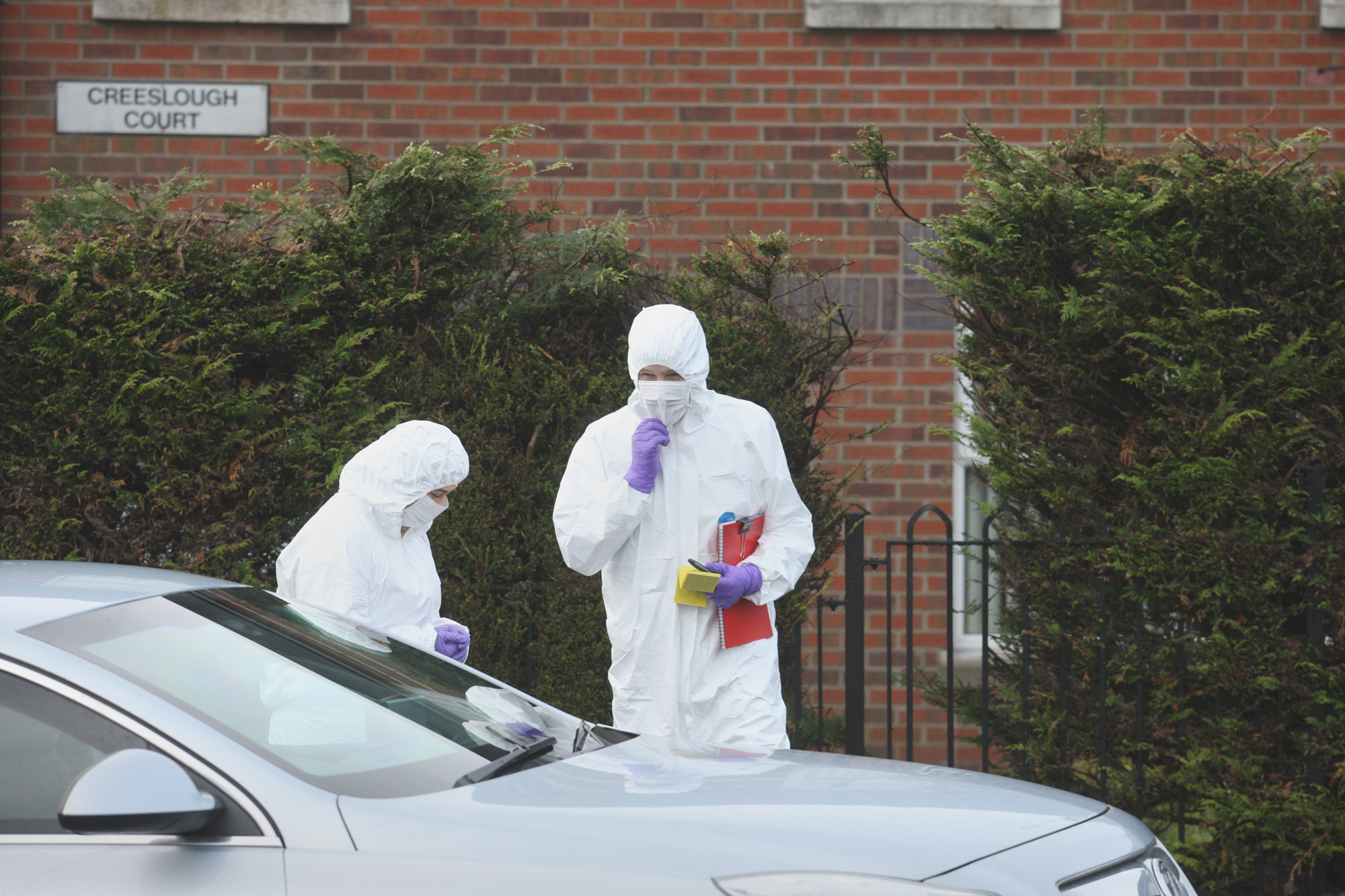 PSNI are investigating the explosion at the back of a house in Creeslough Court