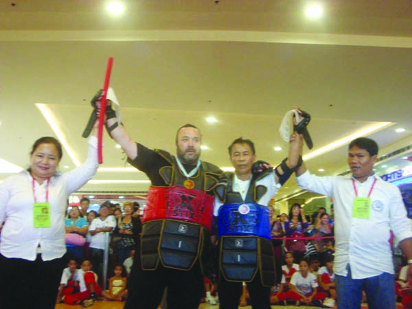 Aidan Cochrane after his recent win at the Bastonero Stick Fighting West Belfast’s Aidan claims victory in the Philippines