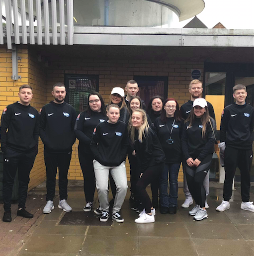 COMMITMENT: The young people from New Lodge Youth Centre prepare to jet off to Romania