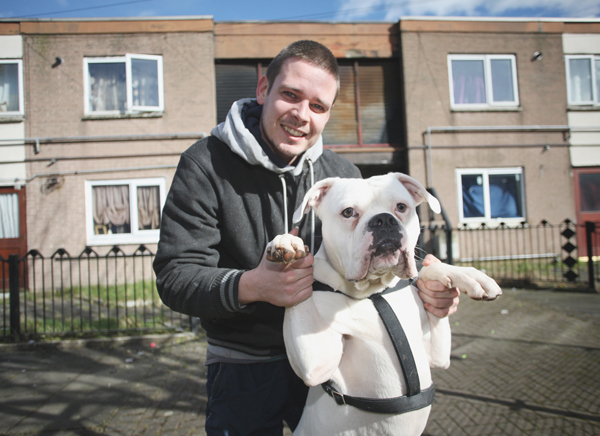 VINDICATED: André with Buster at the end of a very difficult week