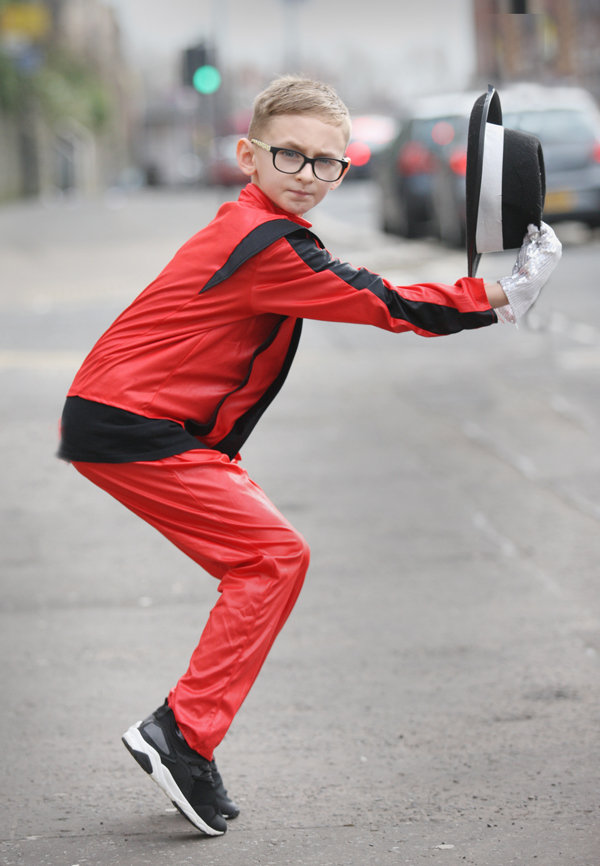 Connal Morrisey dancing on the Antrim Road