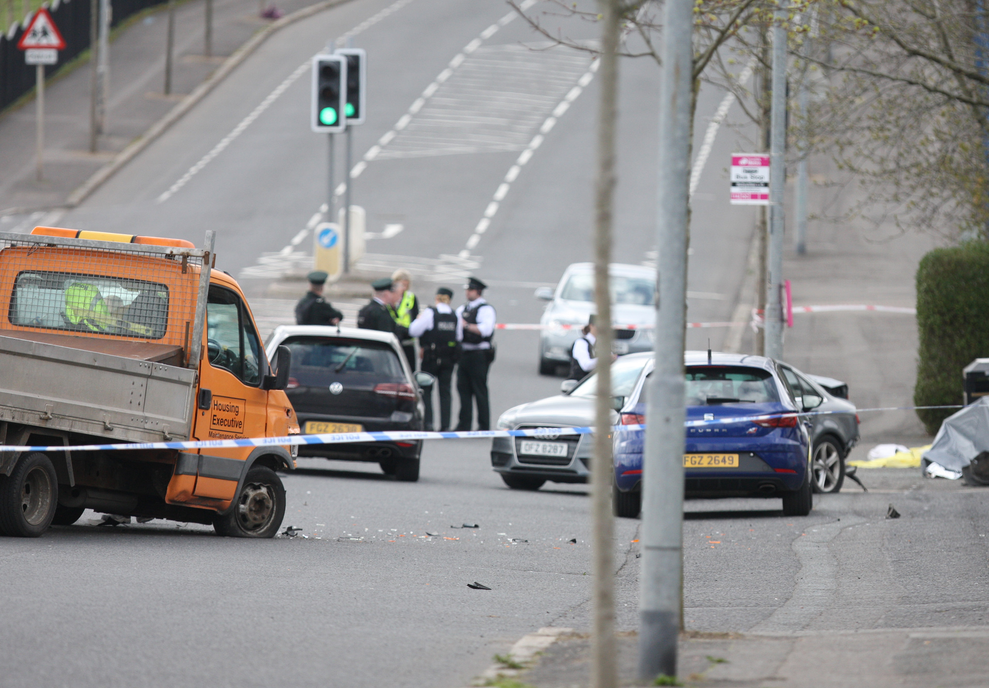 A woman was knocked down and killed on the Ballysillan Road North Belfast.