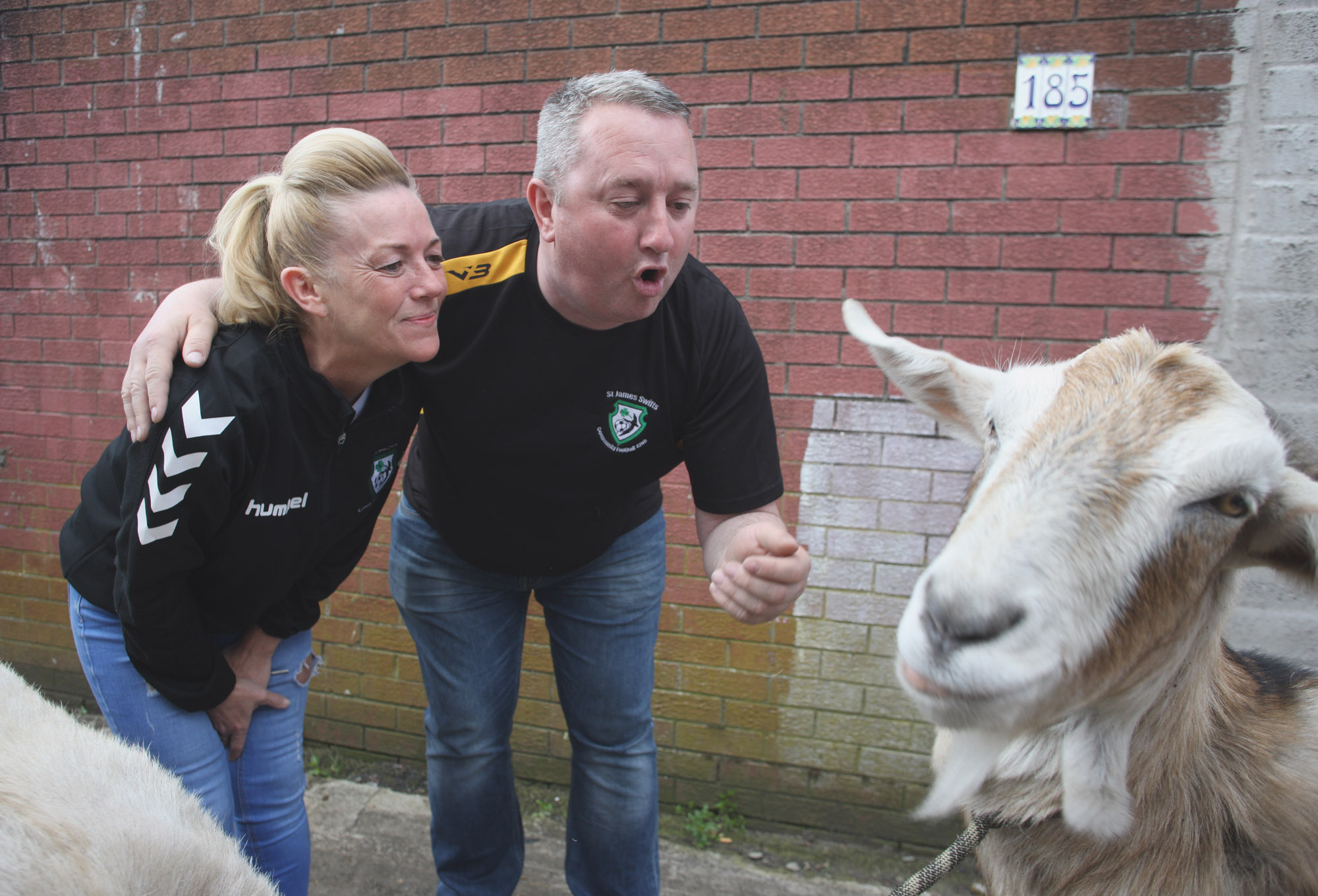 Sinead Reid and Damien Lindsay getting in some practice at St James’ Farm ahead of St James’ Forum’s Strictly Come Dancing 
