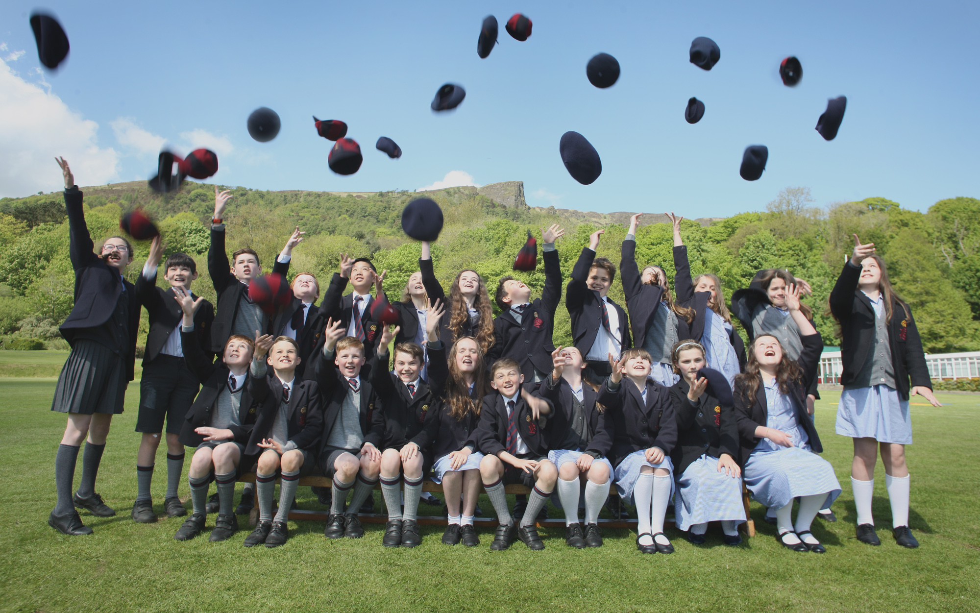 Hats off for summer as Ben Madigan Prep P7\'s get ready for the end of the school year