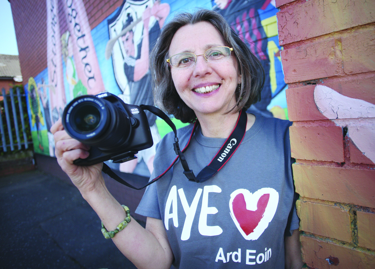 Catherine Couvert, Communications Worker at Ardoyne Youth Enterprise, is relishing her work with local young people