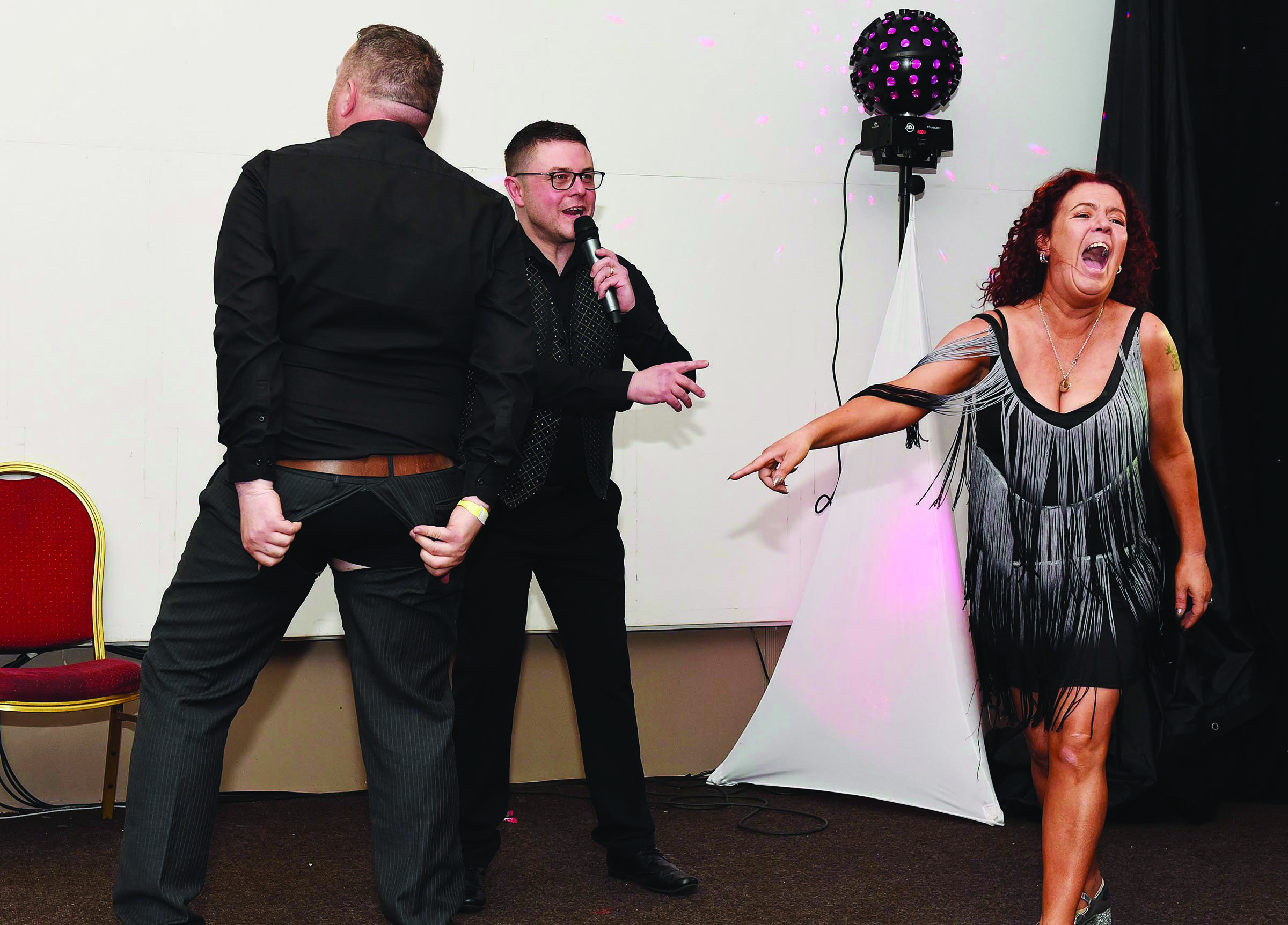 A wardrobe malfunction only added to the entertainment at the St James\' Does Strictly night at the Devenish complex
