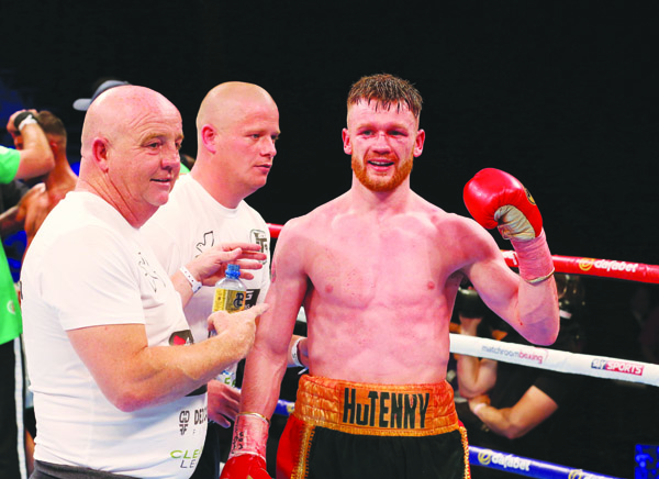 James Tennyson says he and trainer, Tony Dunlop (left) have devised the perfect game plan for a victory on Saturday that could lead to a world title opportunity later in the year