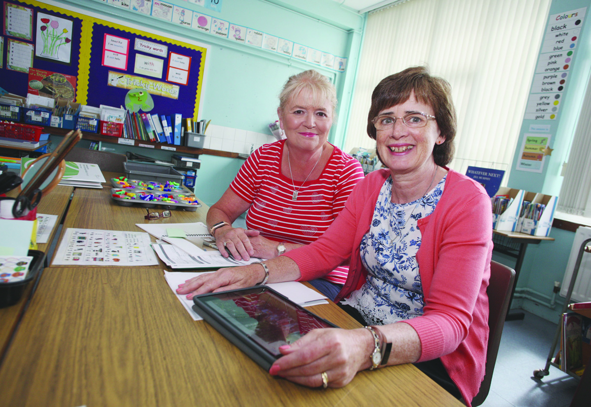 FINAL BELL: Mercy Primary School teachers Catherine Cush and Stella Hunt are set to retire