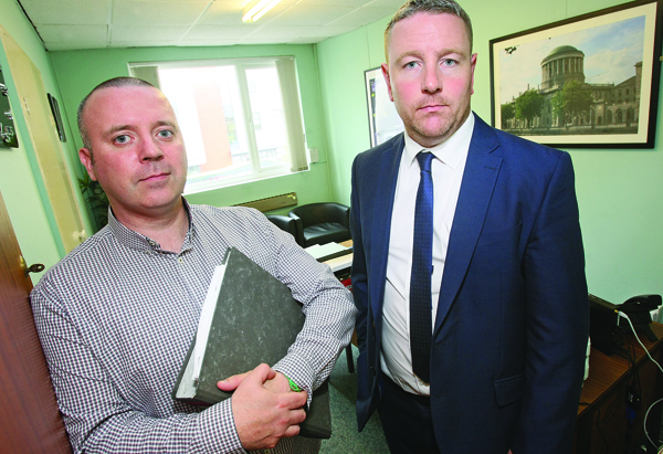 BREAKTHROUGH: Solicitor Michael Brentnall with tribunal advocate, Ciarán Cunningham