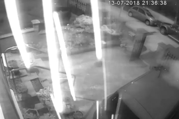 CCTV footage of the attack on Gerry Adams West Belfast home