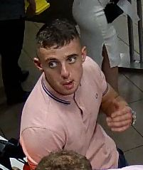 Police issued this image of a man they wish to speak to in relation to the incident