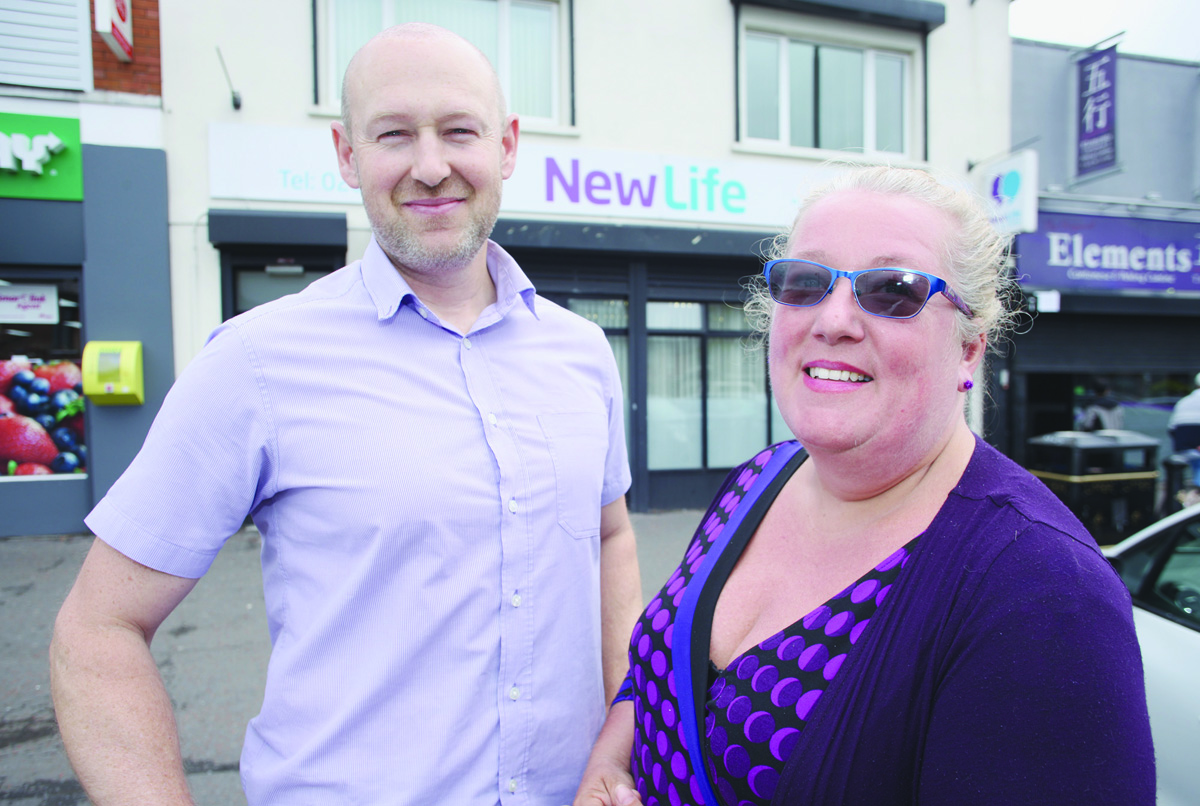 Norma Patterson and Andrew Sutherland of New Life Counselling in Ardoyne