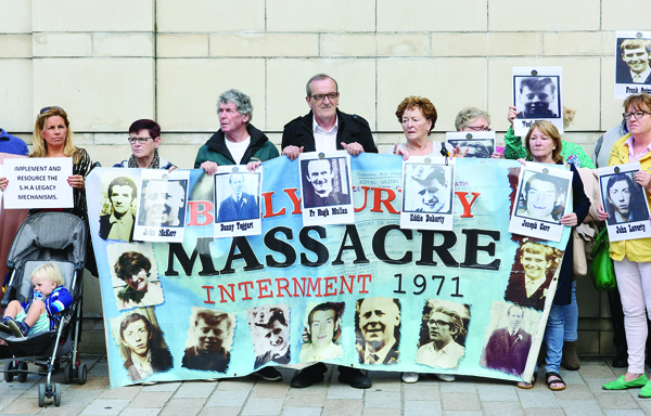 Ballymurphy Massacre Families at the High Court in Belfast.