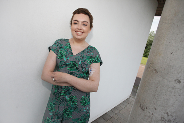DELIGHT: Eimear Smyth will remain in Dublin for months after her immune system is restored