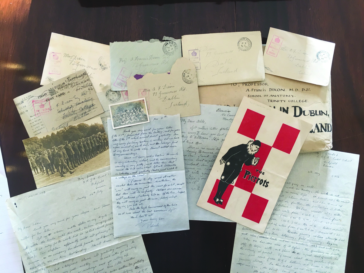 Part of the fascinating collection of World War One letters uncovered at Clifton House