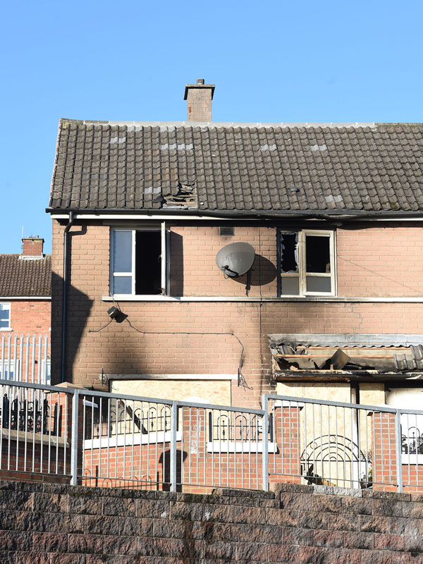 Police said it is extremely fortunate that the Fire Service were quickly on the scene, as the fire could have easily spread to adjoining properties causing further damage and distress.