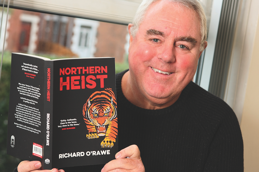 READ ALL ABOUT IT: Writer Richard O’Rawe with his first novel, Northern Heist