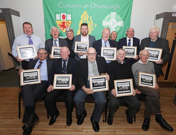 Padraig Pearses GAC gala evening at Áras Mhic Reachtain on the Antrim Road as Pearses 1968 Antrim Senior Football Champions reunited to celebrate their 50th anniversary