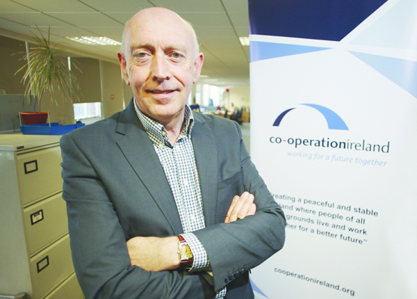 PEACE WORK: Co-Operation Ireland Chief Executive Peter Sheridan identifies some of the challenges facing the organisation