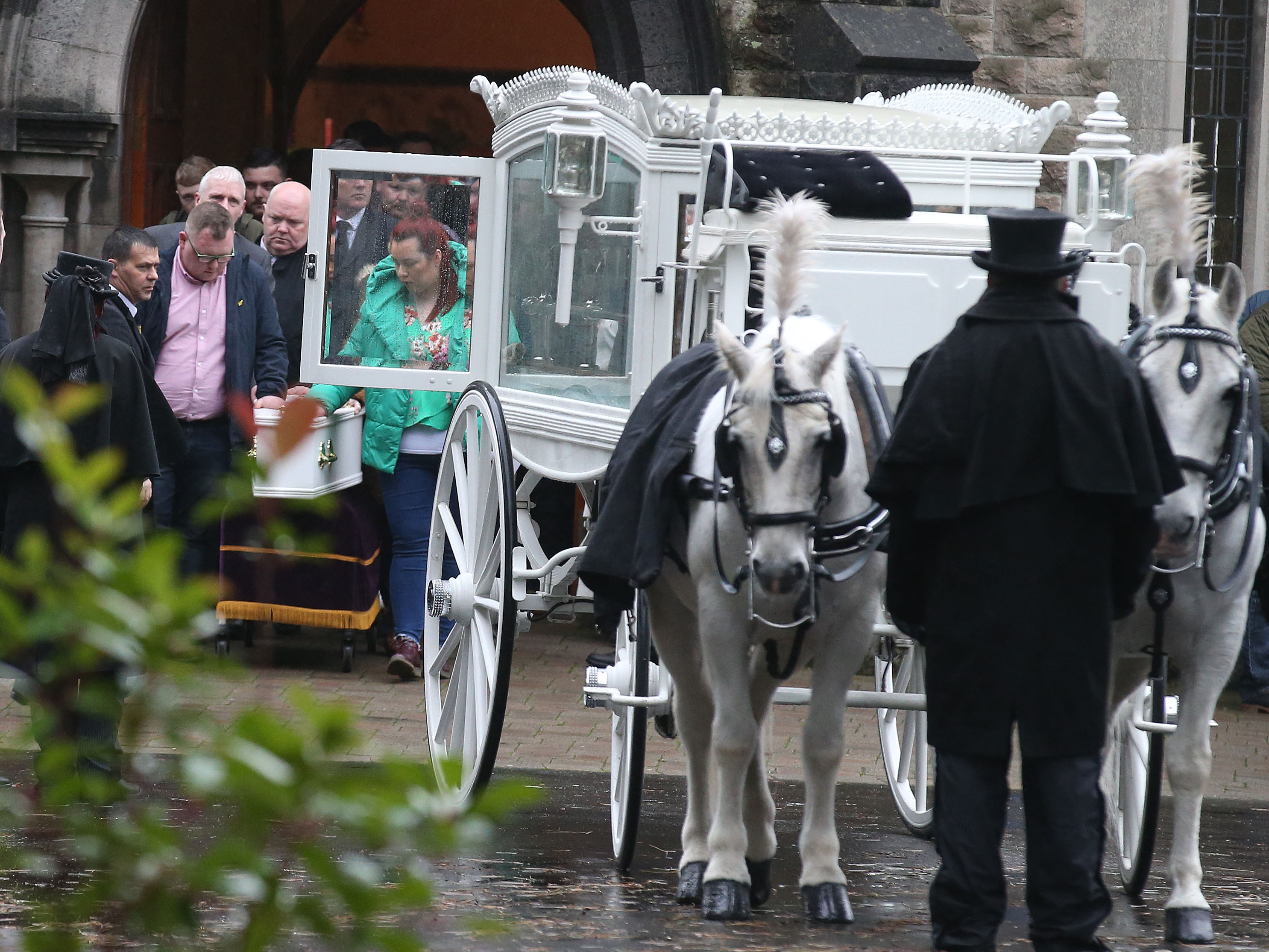 HEARTBREAK: Caoilte was laid to rest on Wednesday