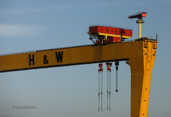 Harland and Wolff shipyard in Belfast