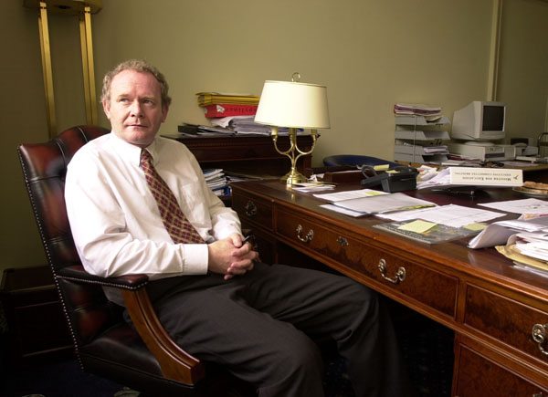 LEADING: The late Martin McGuinness